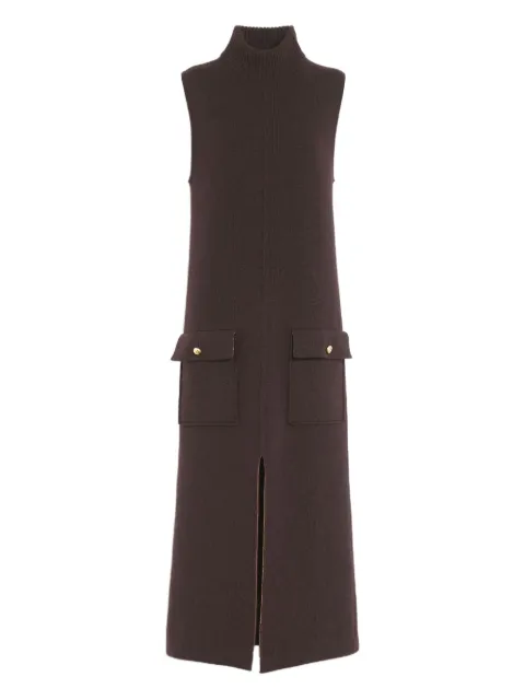 Barrie sleeveless pocket midi dress