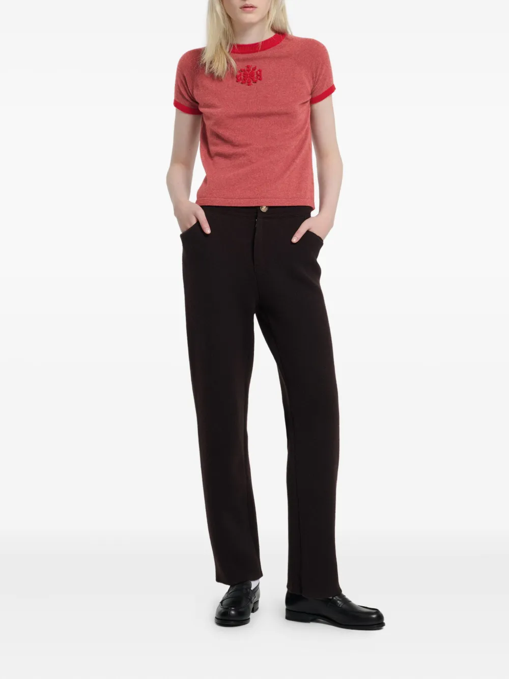 Barrie Kasjmier broek Bruin