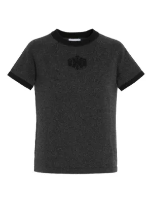BARRIE(バリー)☆関税込 カシミヤ Bロゴパッチ 半袖 Tシャツ Barrie（バリー）トップス - FARFETCH