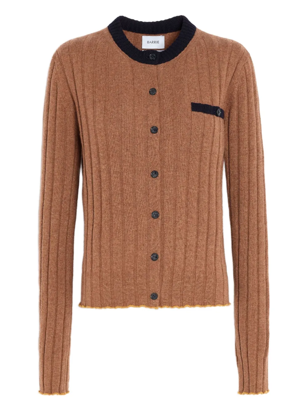 Barrie Geribbeld vest Bruin