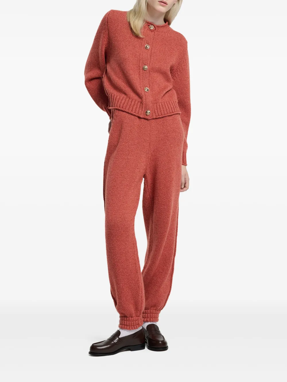 Barrie knitted cashmere trousers | High Waisted Pants | Image 2