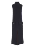 Barrie turtleneck pocket midi dress - Black