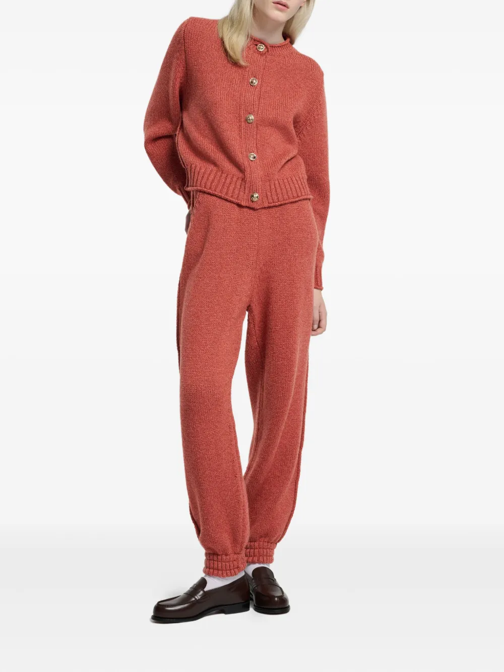 Barrie Chunky-knit Cardigan In Pink