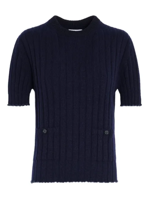Barrie ribbed-knit T-shirt