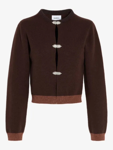 Barrie jewel-detail cashmere cardigan
