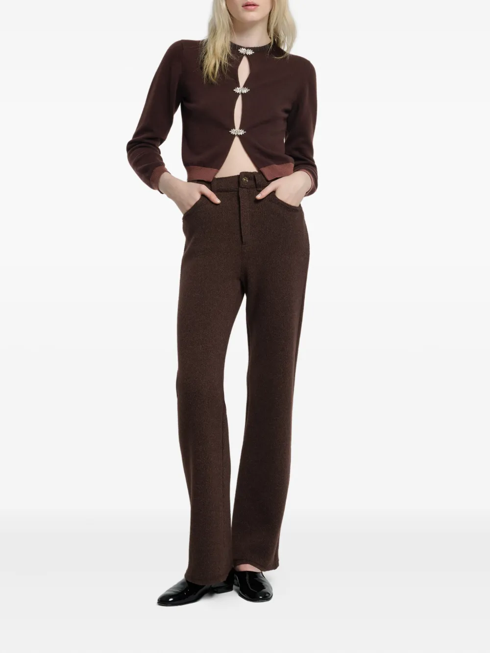 Barrie jewel-detail cashmere cardigan | Cardigans | Image 2