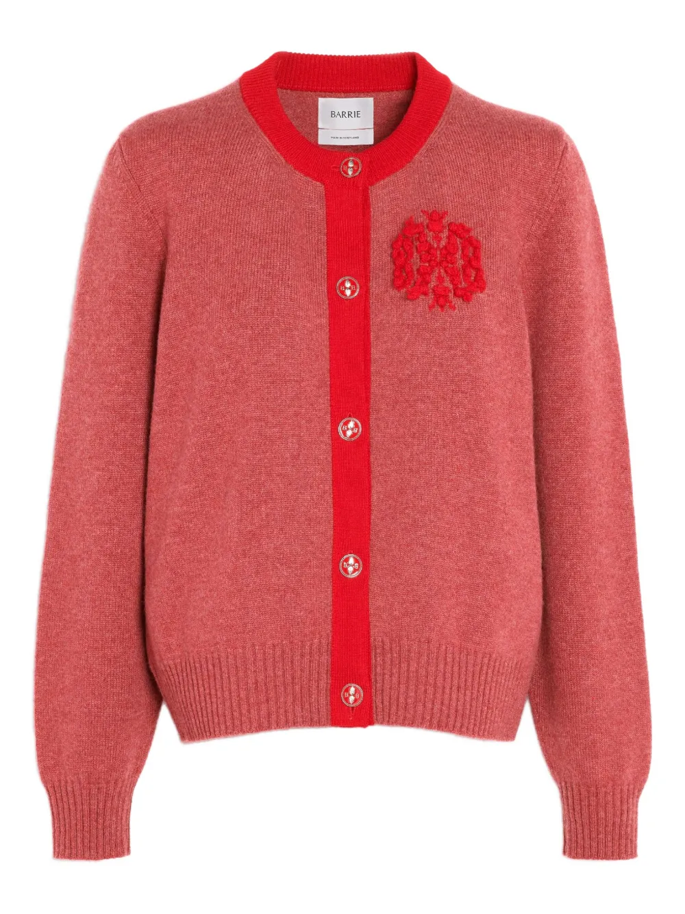 Barrie Vest met borduurwerk Rood