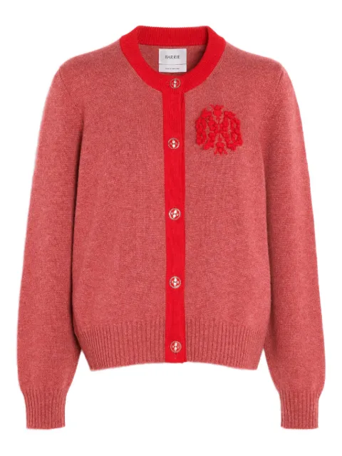 Barrie embroidered cashmere cardigan