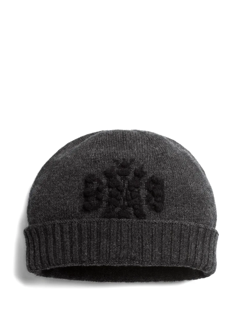 Barrie cashmere B-logo beanie hat - Nero