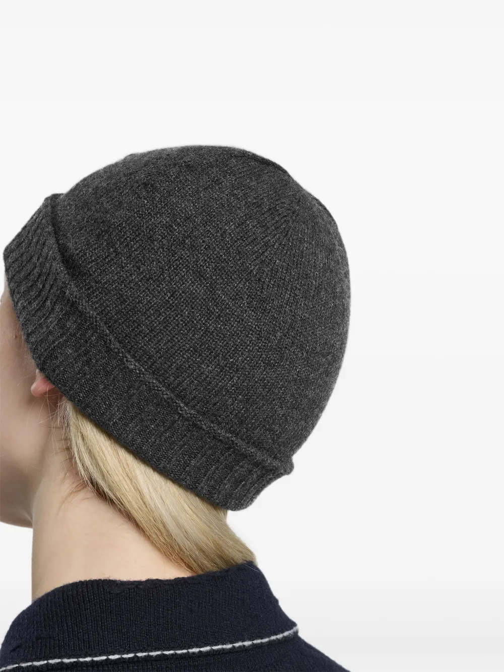 Barrie Kasjmier muts met B-logo Zwart