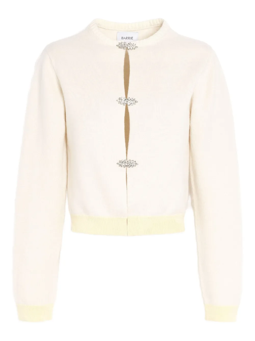 Barrie Kasjmier vest met detail Beige