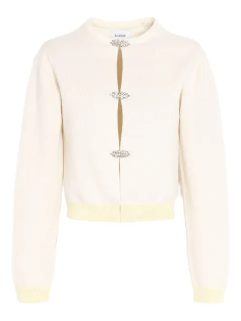 Barrie jewel-detail cashmere cardigan