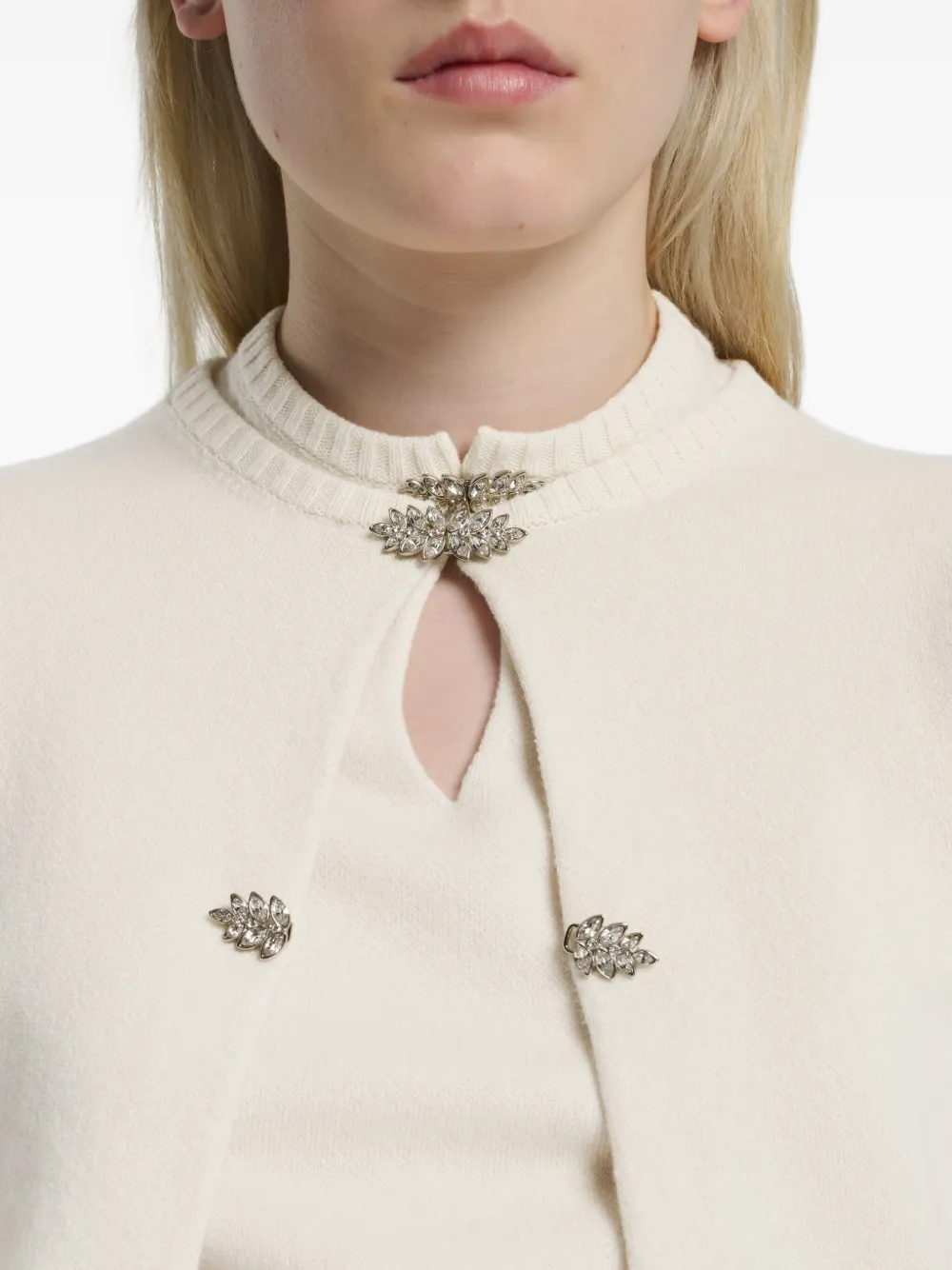 Barrie Kasjmier vest met detail Beige