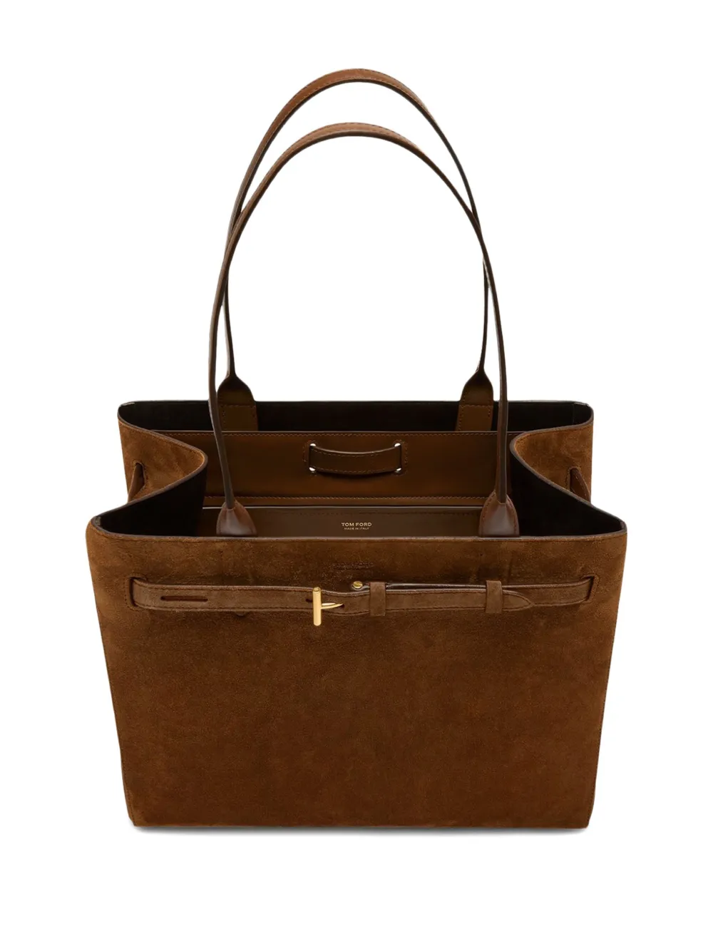 TOM FORD medium Audrey suede tote bag Bruin