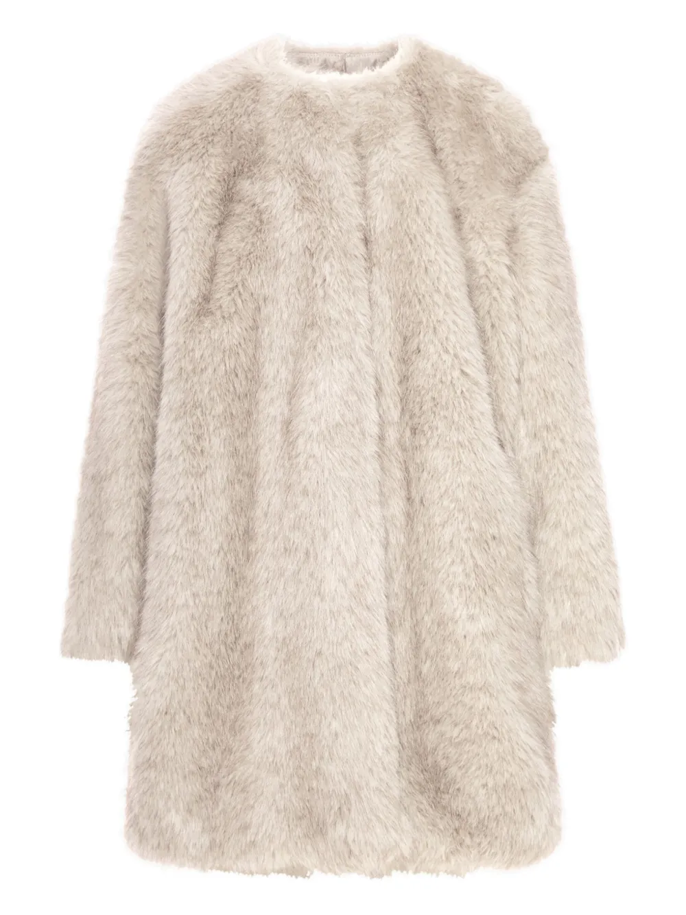 Max Mara Jas van imitatiebont Beige