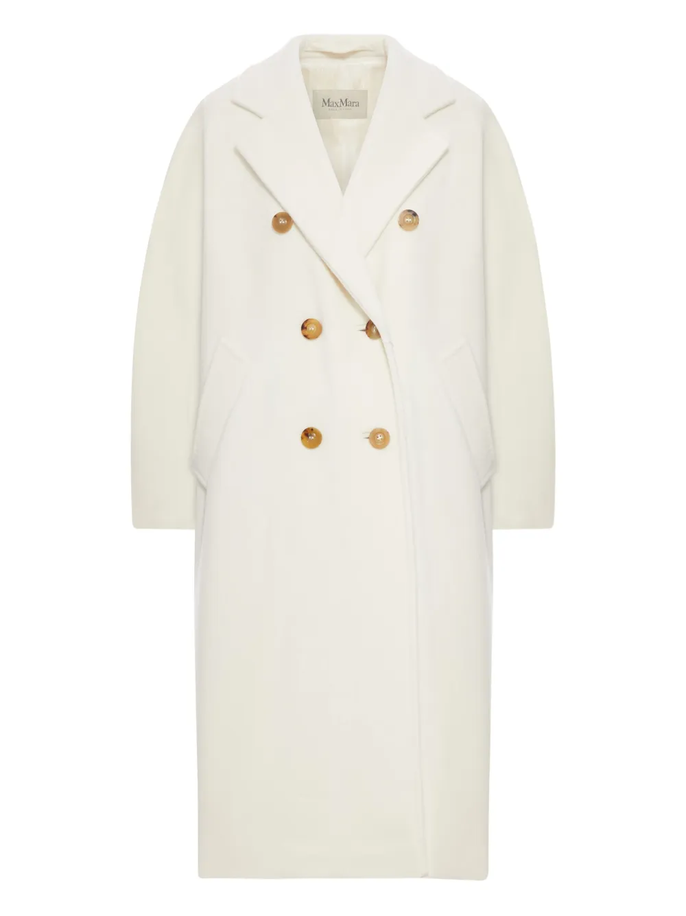 Max Mara abrigo de lana con doble botonadura | blanco | Image 1