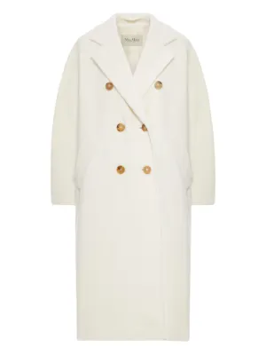 Max Mara Madame ダブルコート | ホワイト | FARFETCH JP
