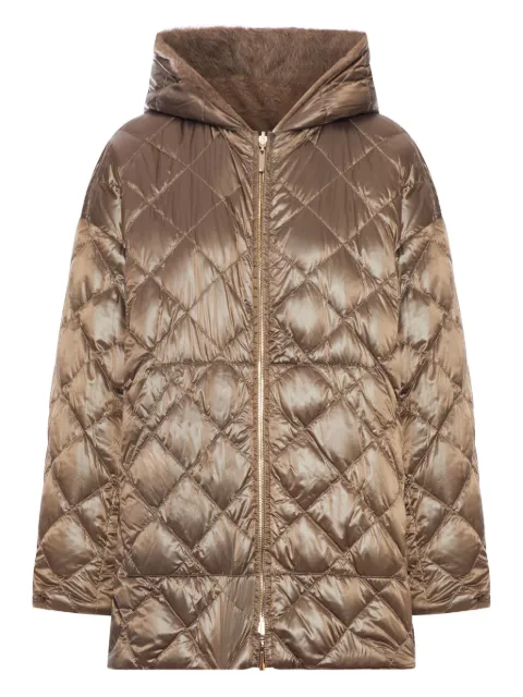 Max Mara chamarra capitonada con capucha
