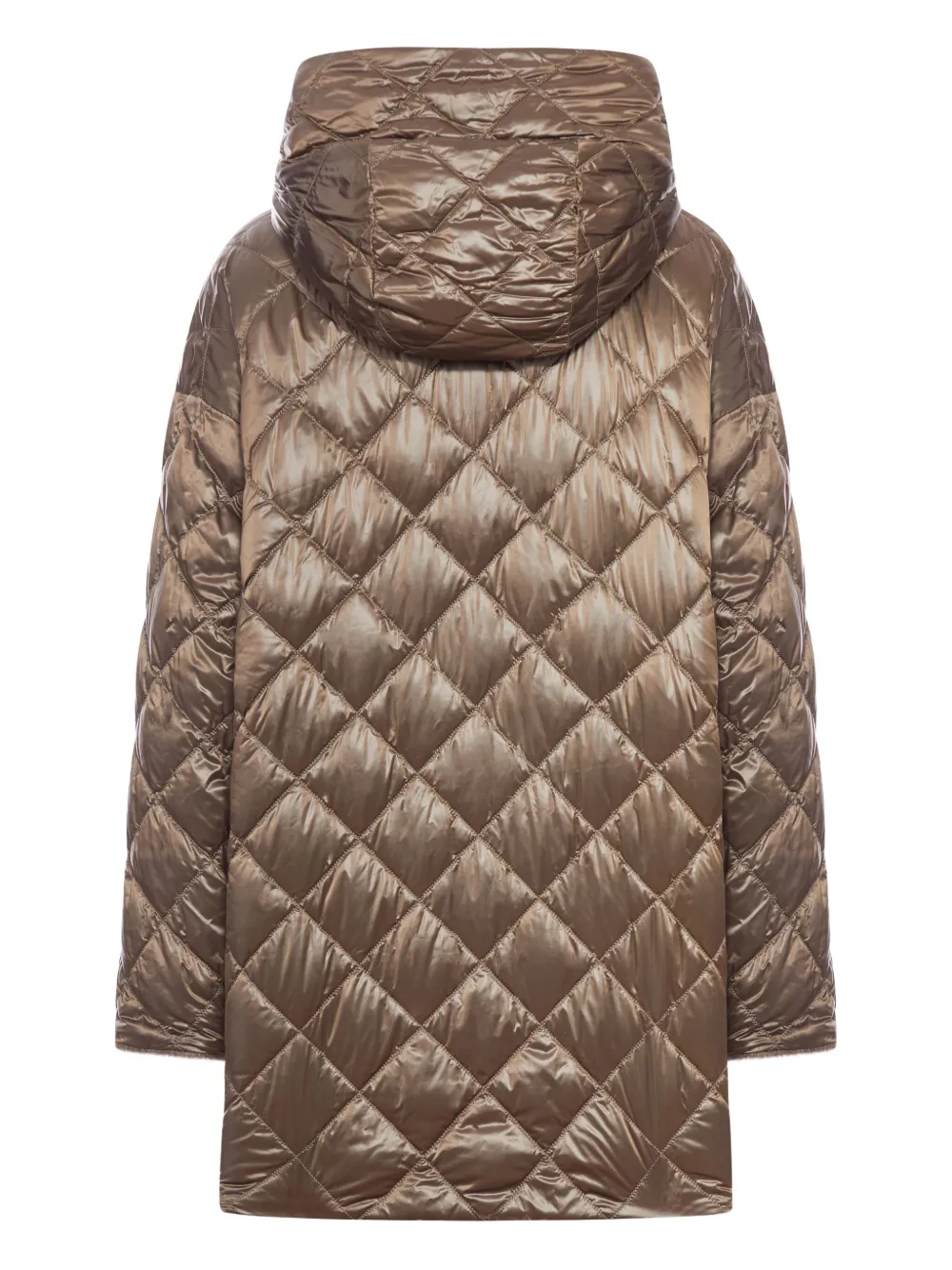 Max Mara quilted alpaca-lined hoodie jacket Bruin
