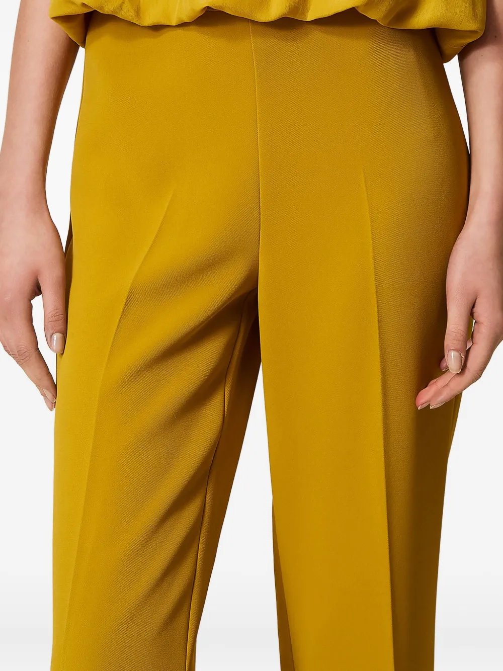 TWINSET Crêpe broek Geel