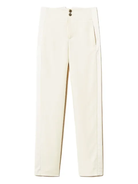 TWINSET satin-panelled trousers
