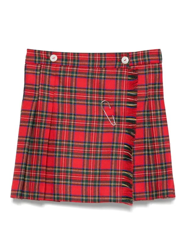 スカート ANREALAGE BALL CHECK SKIRT RED スカート｜ALL ITEMS｜ANREALAGE OFFICIAL ONLINE SHOP