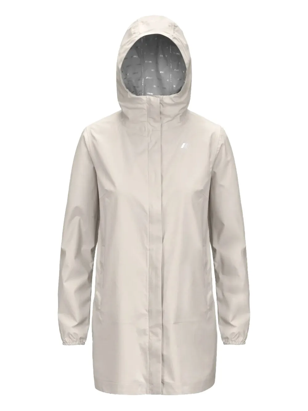 K-Way hooded logo-print jacket | White | Image 1