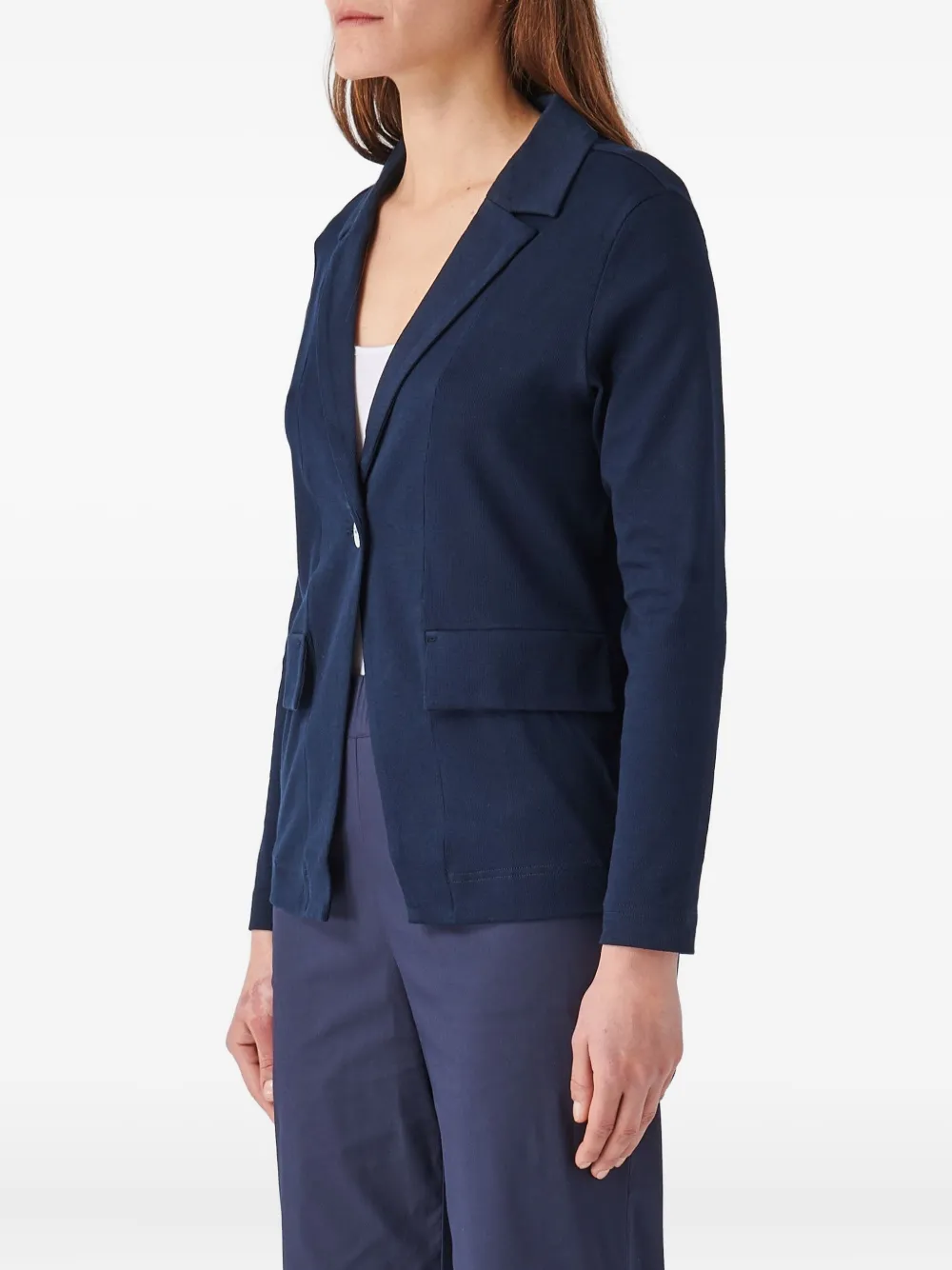  Gran Sasso Single-button Notched-lapel Jacket - Blue 