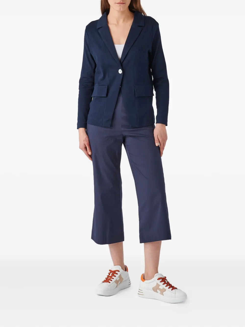  Gran Sasso Single-button Notched-lapel Jacket - Blue 