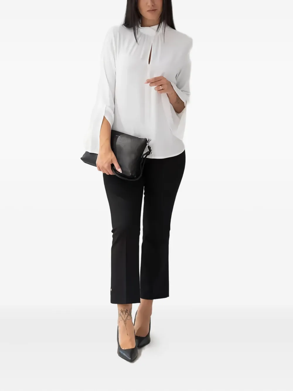 Caractère button-fastening flared trousers | Flared & Bell-Bottom Pants | Image 2