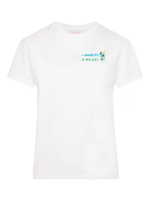 MC2 Saint Barth embroidered-cocktail motif T-shirt