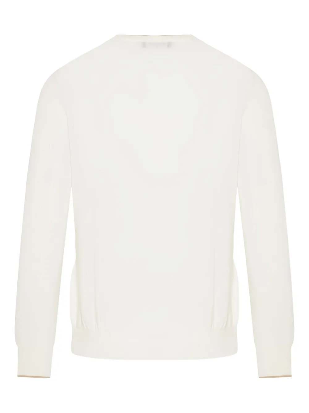 Gran Sasso Trui met ronde hals - Wit