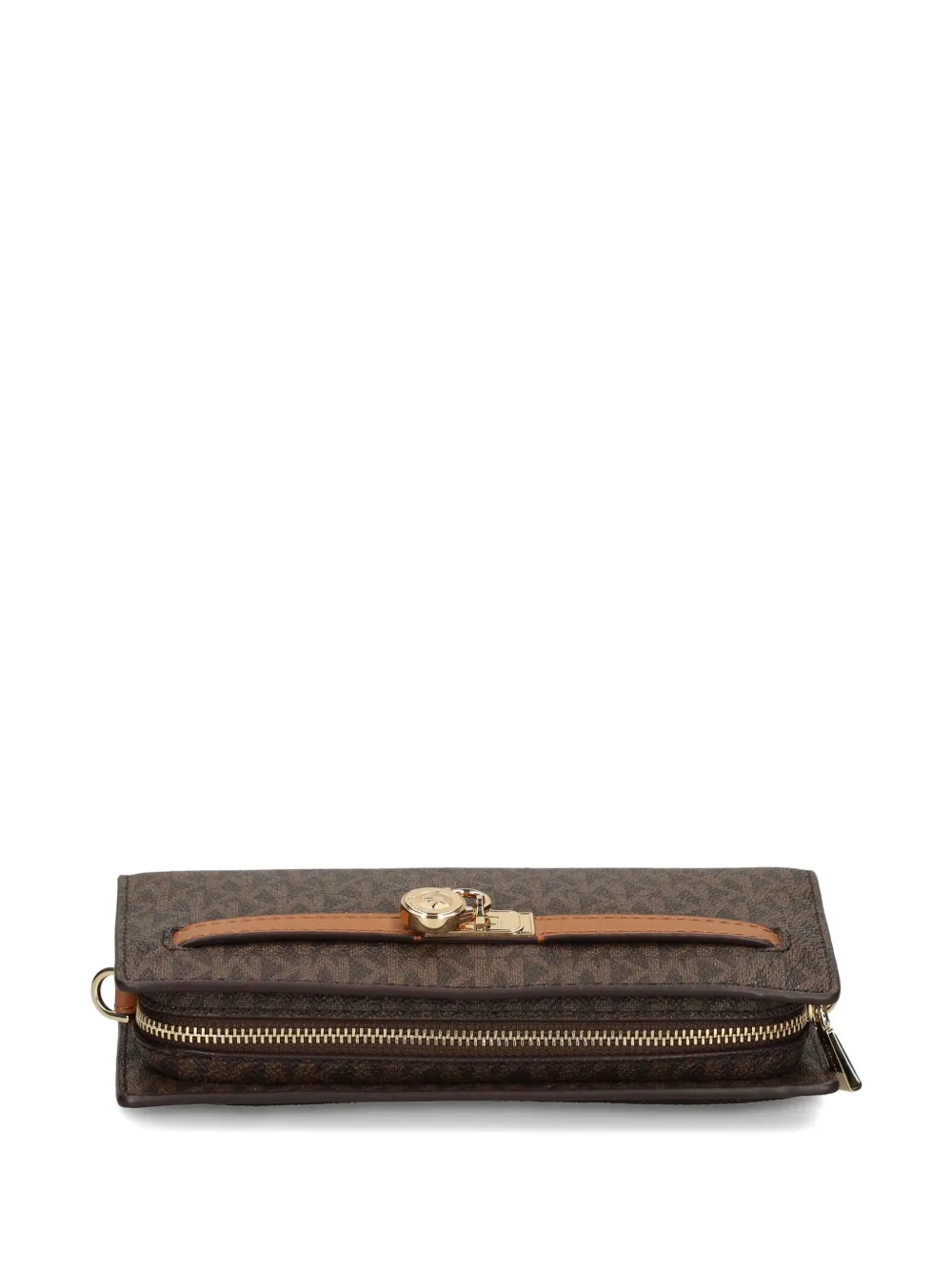 Michael Michael Kors Monogram Chain-strap Satchel In Brown