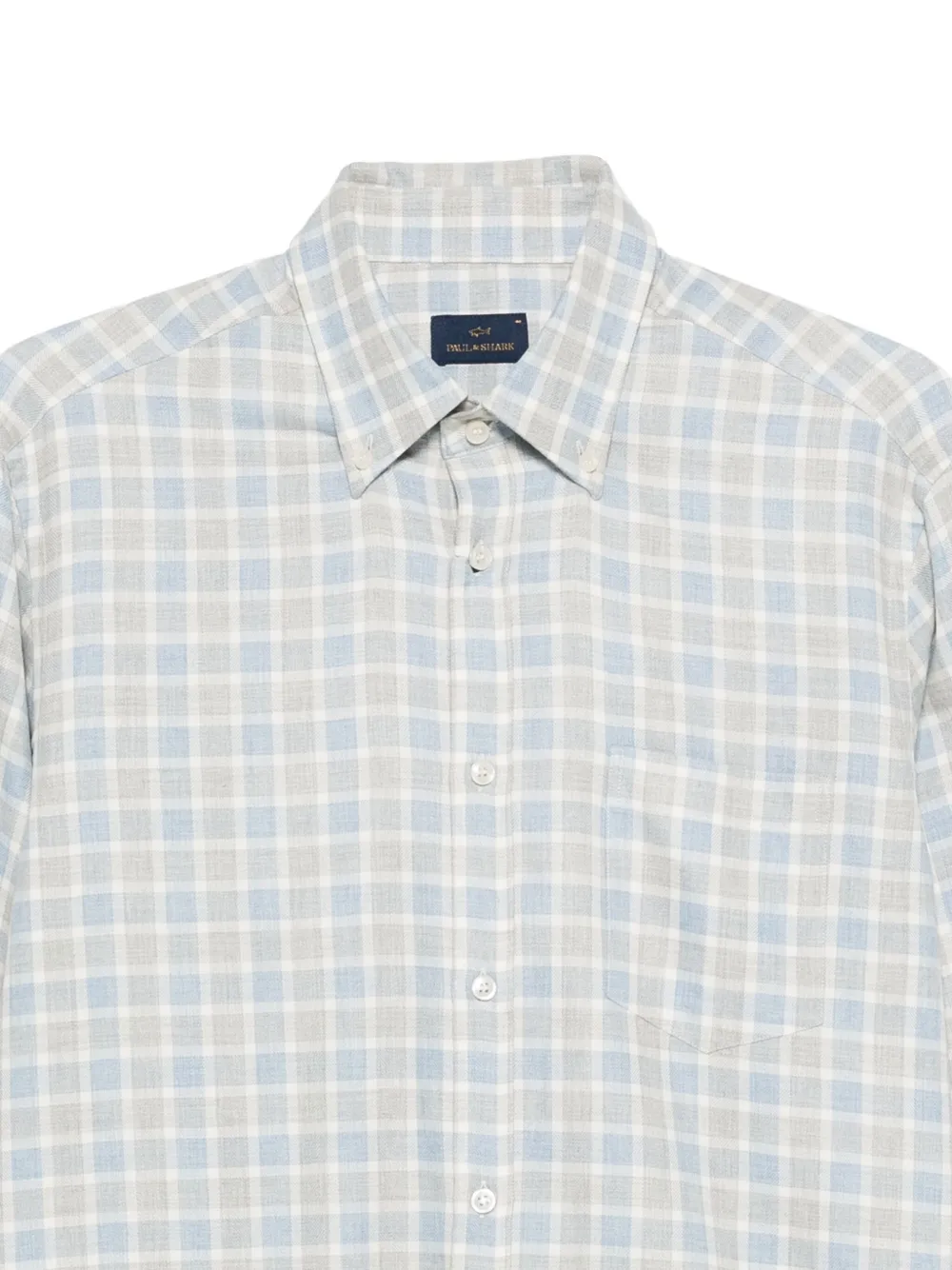 Paul & Shark Geruit overhemd Blauw