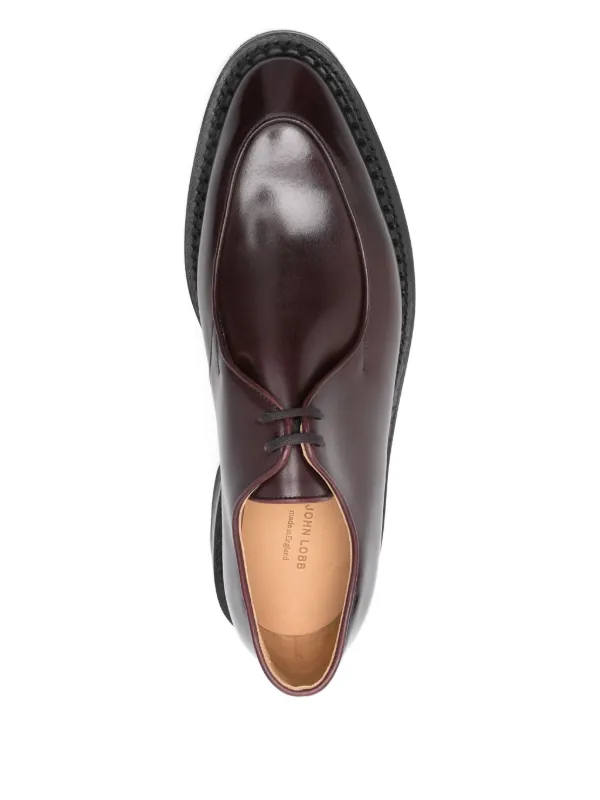John Lobb Smith Leather Derby Shoes | Brown | FARFETCH
