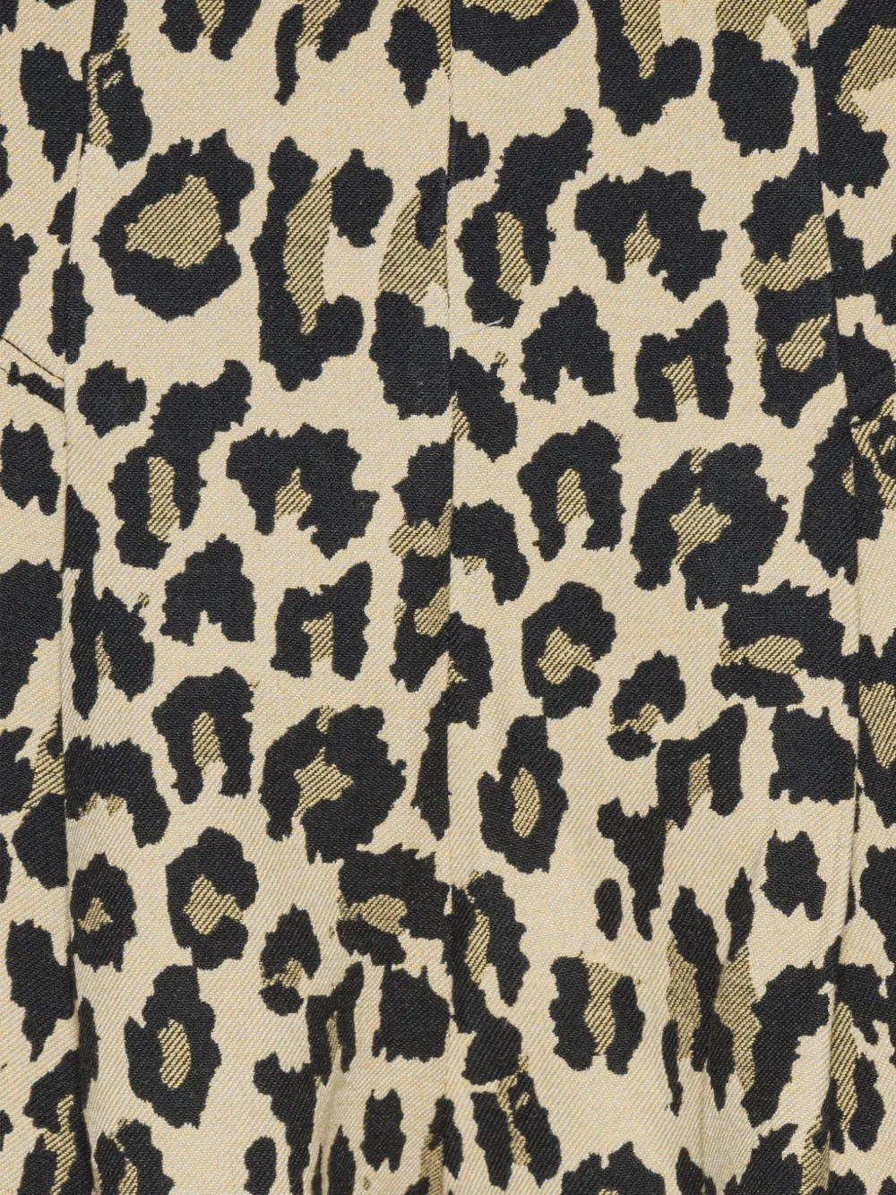 Rotate Birger Christensen Pleated Leopard-print Trousers In Brown