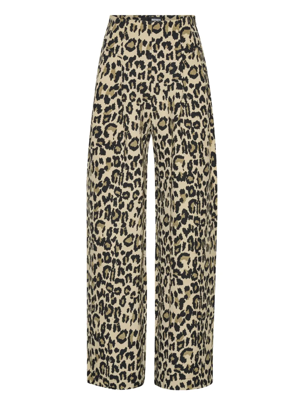 ROTATE BIRGER CHRISTENSEN pleated leopard-print trousers | Brown | Image 1