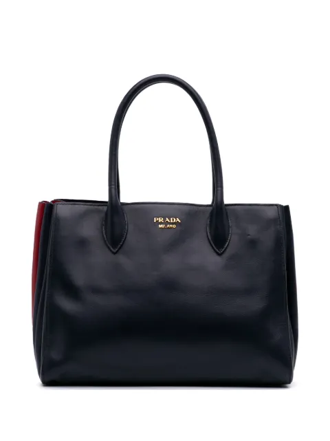 Prada Pre-Owned 2000-2025 City Calf Bibliotheque satchel