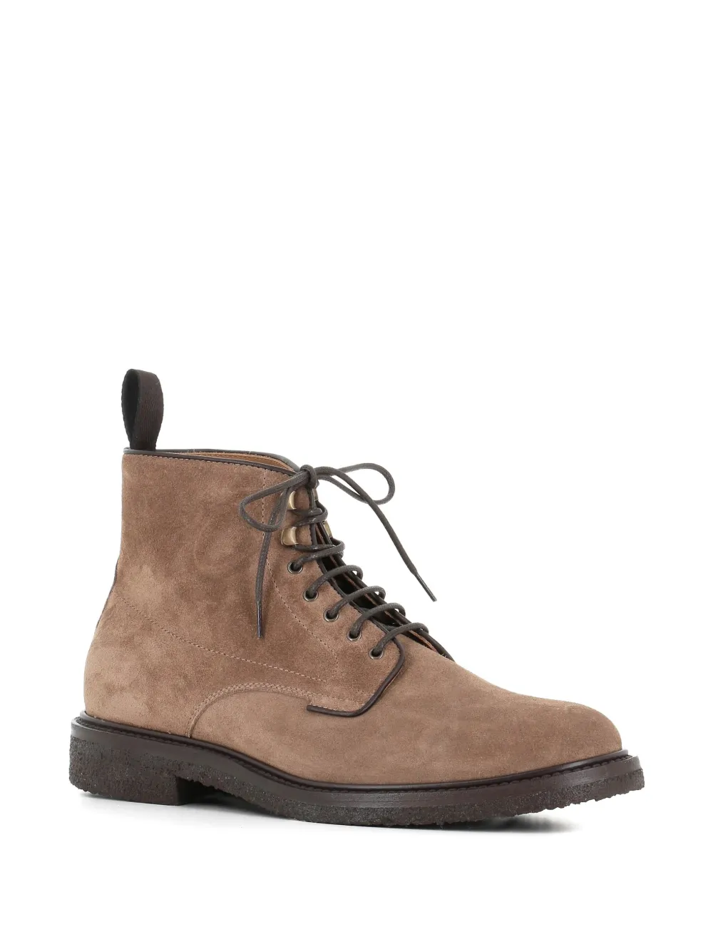 Henderson Baracco lace-up suede boots Neutrals