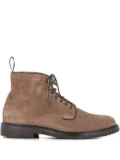 Henderson Baracco lace-up suede boots - Neutrals