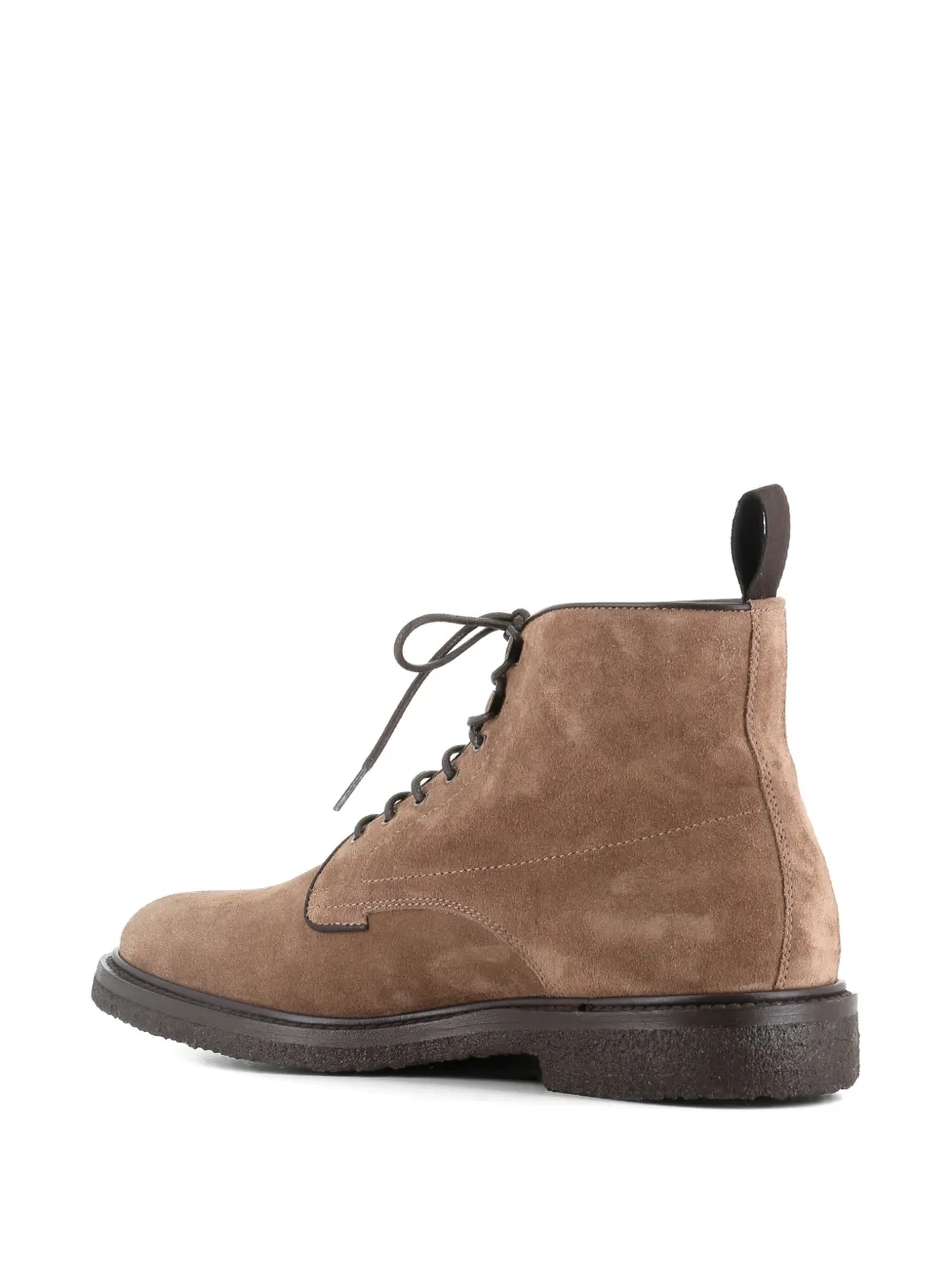 Henderson Baracco lace-up suede boots Neutrals