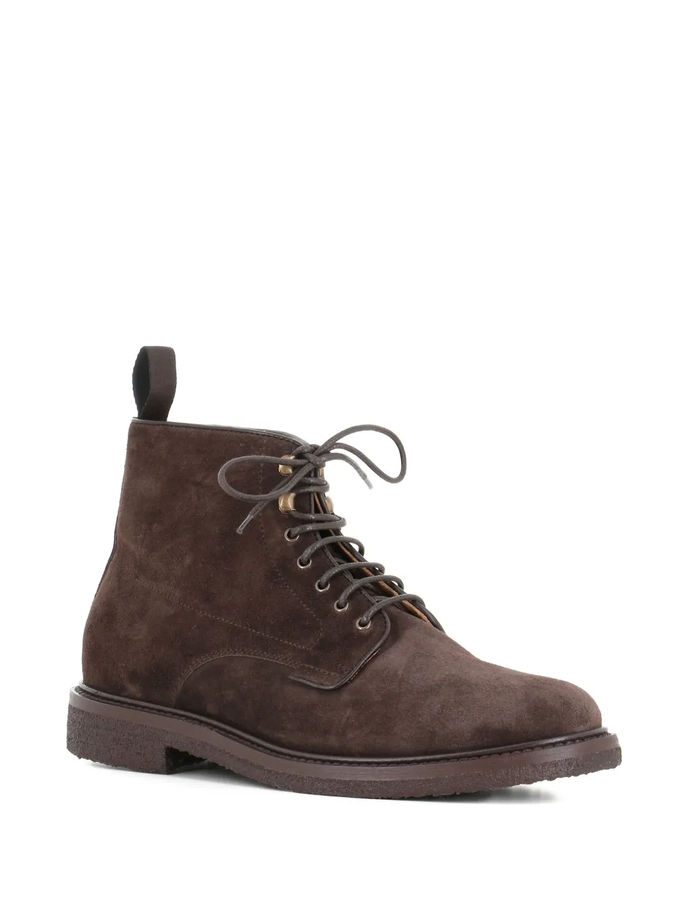 Henderson Baracco lace-up suede boots Brown