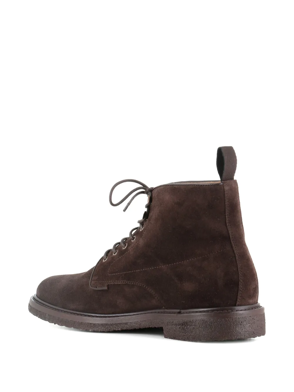 Henderson Baracco lace-up suede boots Brown