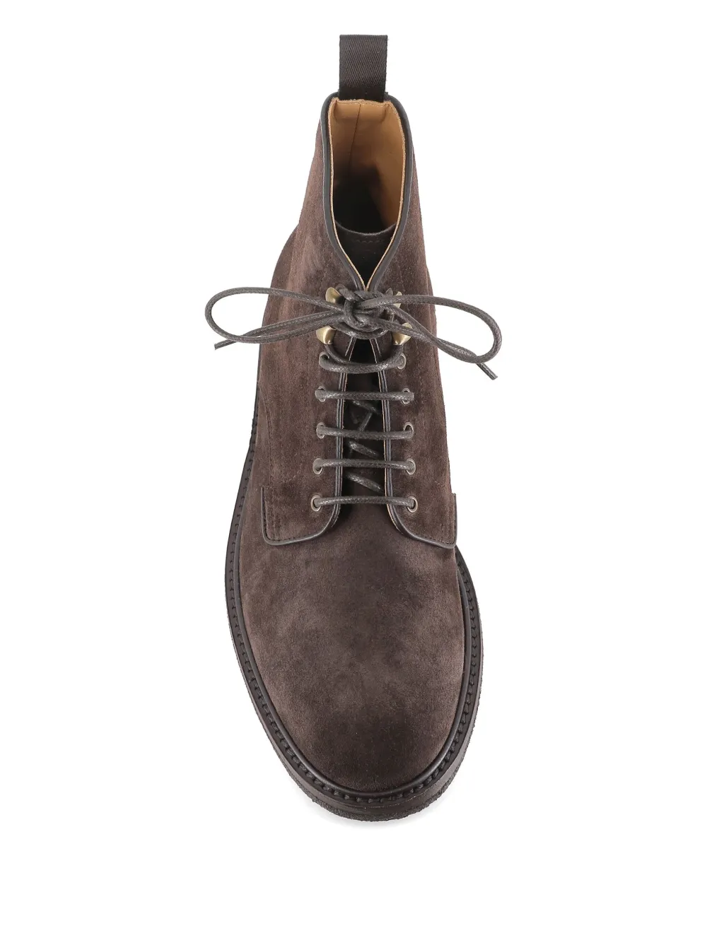 Henderson Baracco lace-up suede boots Brown