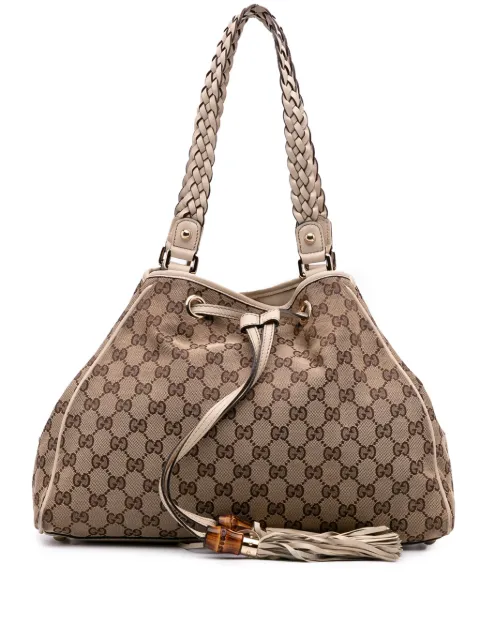 Gucci Pre-Owned 2016-2025 Medium GG Canvas Braided Peggy tote bag
