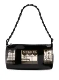 CHANEL Pre-Owned 2003-2004 Vinyl Coco Window Pochette handbag - Black