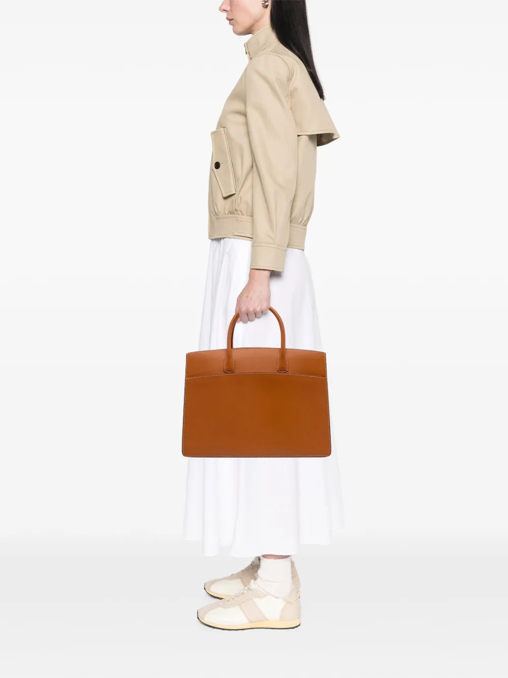 Hermès Pre-Owned 2000 Barenia White Bus 40 tote bag | Pre-Owned | Image 2