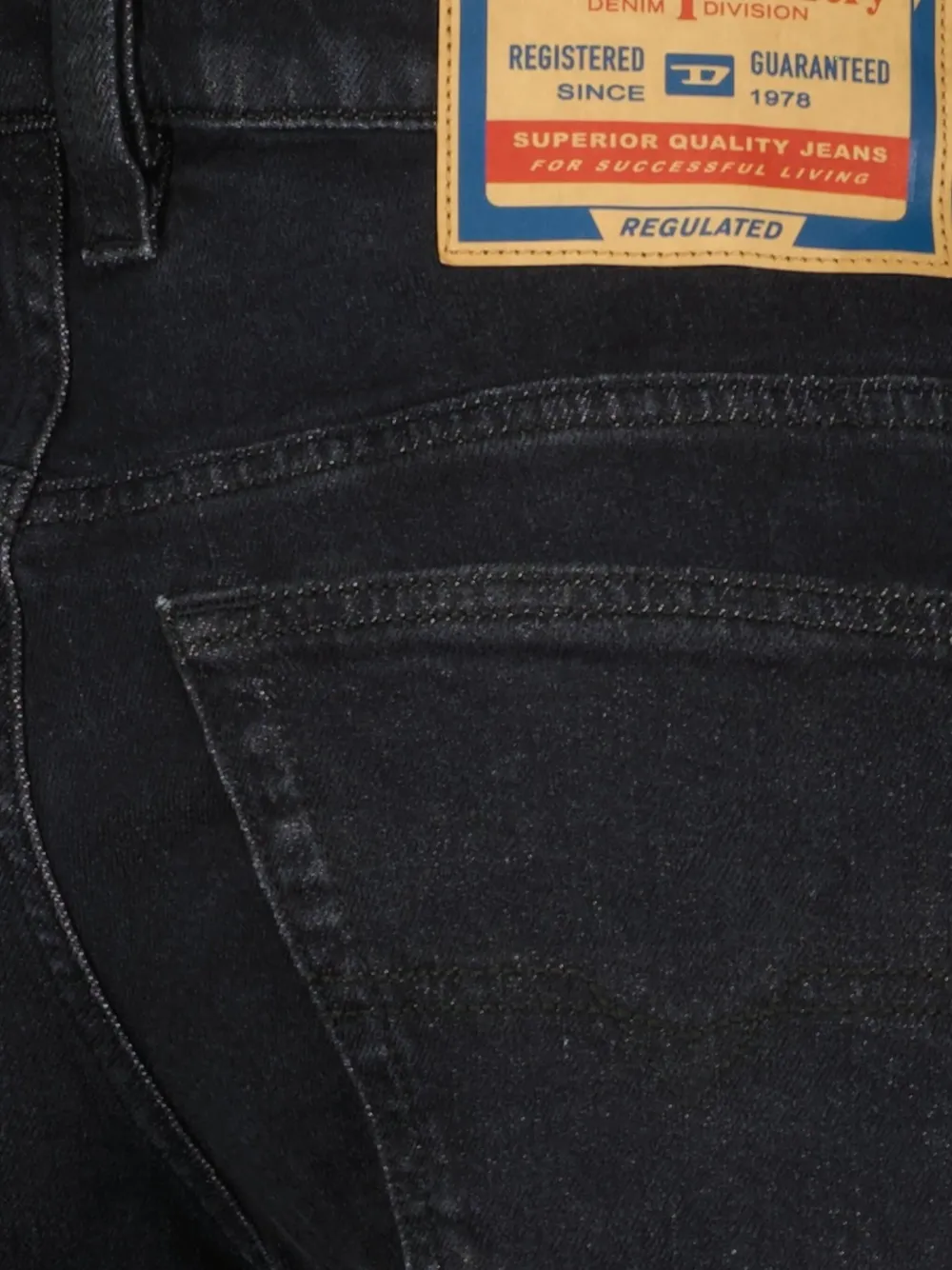 Diesel D-Vyl 1993 faded straight-leg jeans Zwart