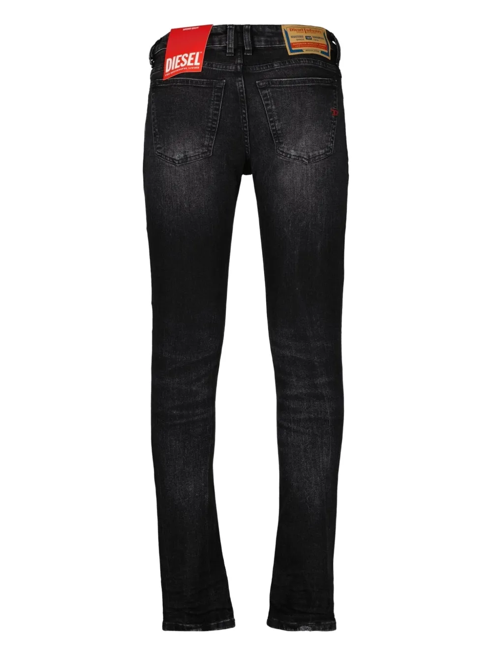 Diesel faded slim-fit jeans - Zwart