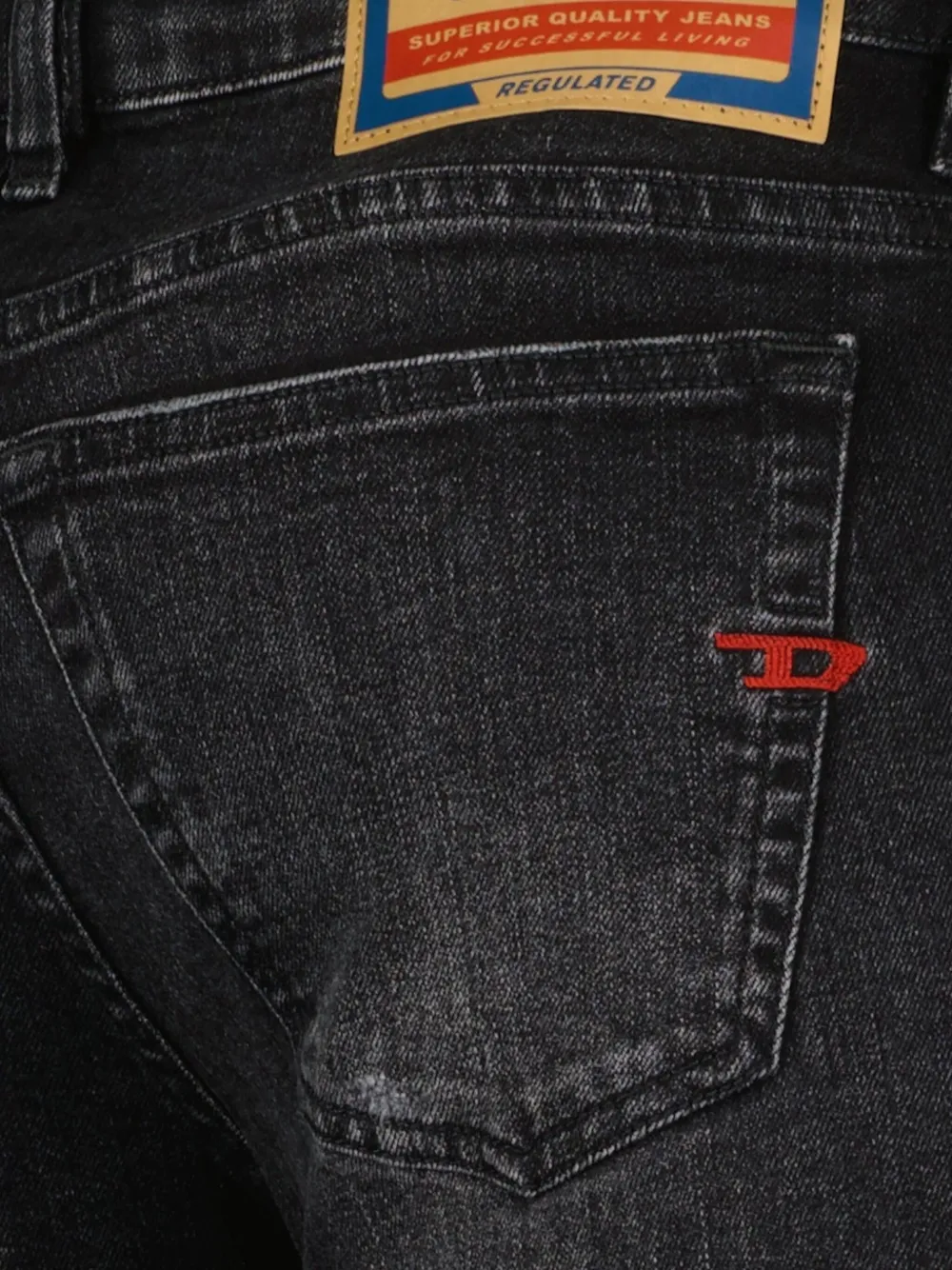 Diesel Slim-fit jeans Zwart